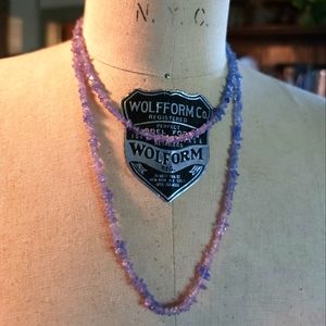 Tanzanite Chips Endless Necklace